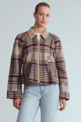 Cara Cara- Andrew Jacket- Pima Plaid Tan