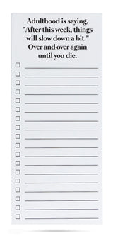 Ellembee Gift Adulthood list pad