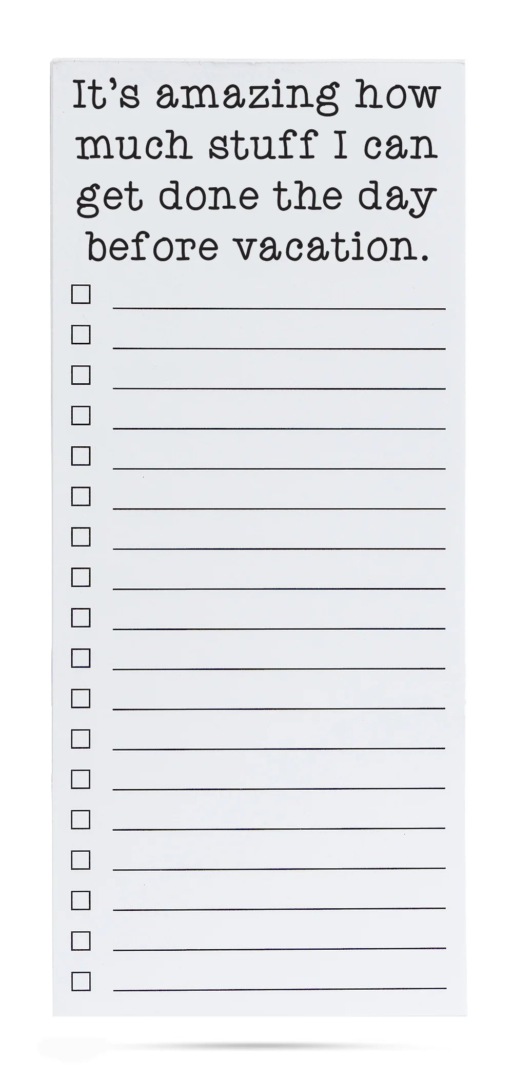 Ellembee Gift Day before Vacay list pad