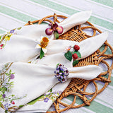 Juliska - Meadow Walk Floral Napkin Ring Assorted - Set/4 - LR80S4/88