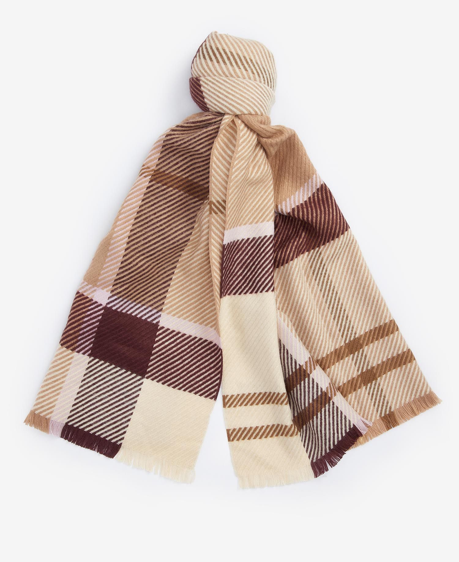 Barbour -Blair Tartan Scarf - Muted Cabernet