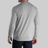 2UNDR - Long Sleeve Luxury Crew Tee - Grey