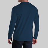 2UNDR - Long Sleeve Luxury Crew Tee - Pacific Navy