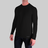 2UNDR - Long Sleeve Luxury Crew Tee - Black