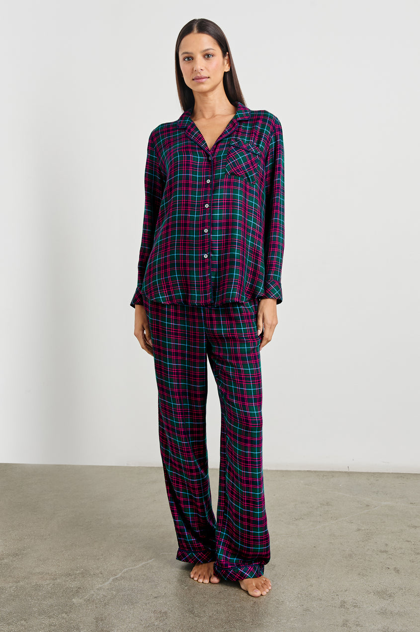 Rails - Luna Pajama Set - Evergreen Fuschia Ice