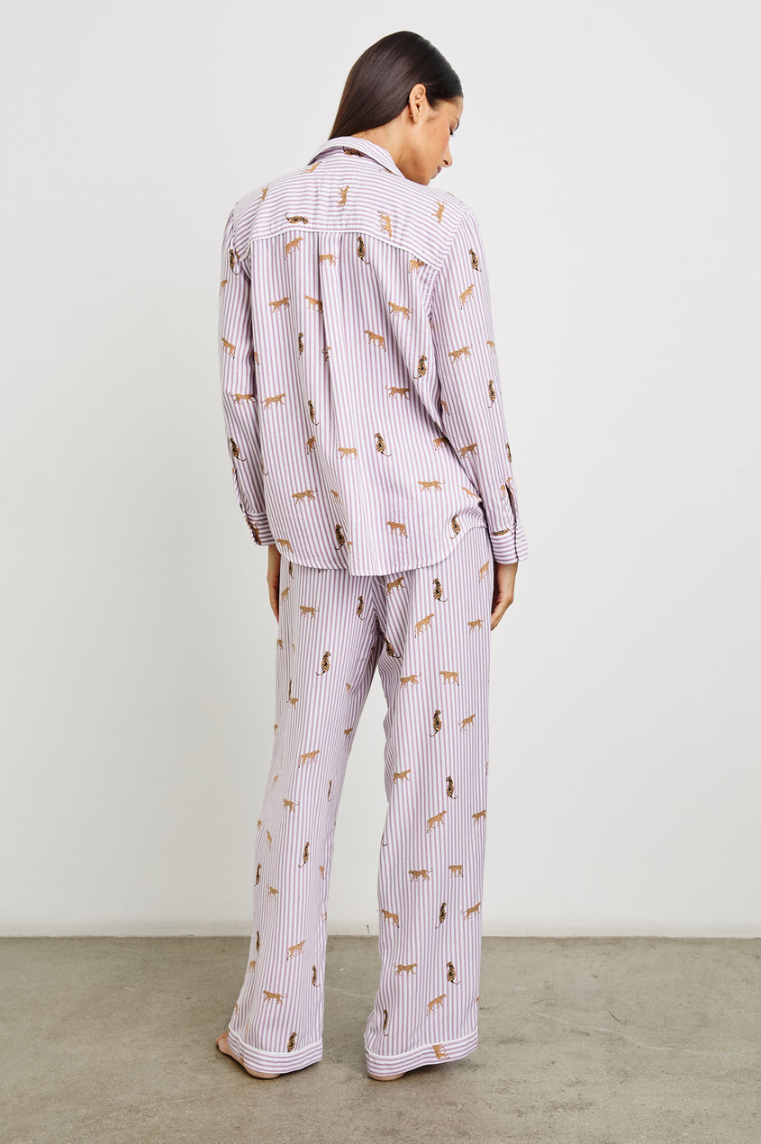 Rails - Luna Pajama Set - Rose Stripe Cats