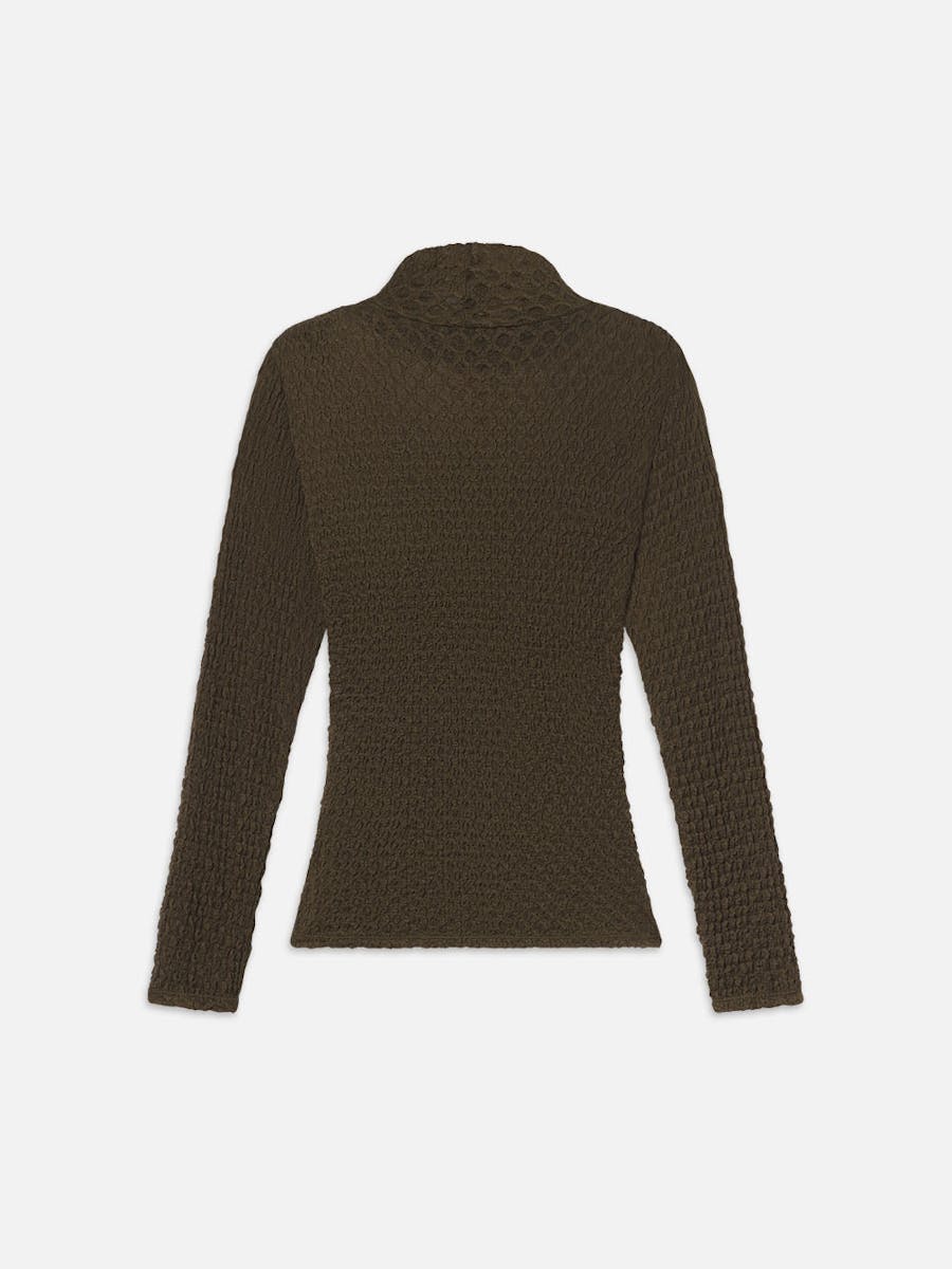 FRAME - Mesh Lace Turtleneck