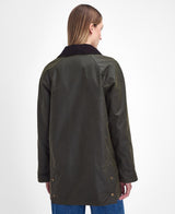 Barbour -  Barbour x William Morris Gallery Shelton Waxed Jacket - archive olive / eyebright