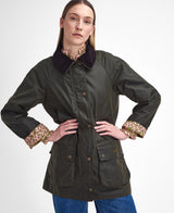 Barbour -  Barbour x William Morris Gallery Shelton Waxed Jacket - archive olive / eyebright