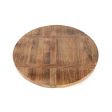 Heritage Lace - Farmhouse 20 Round X 2.3H' Large Artisan Wood Not-So' Lazy Susan - Mango”