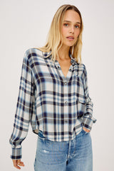 Rails- Milan Flannel Shirt- Ecru Midnight