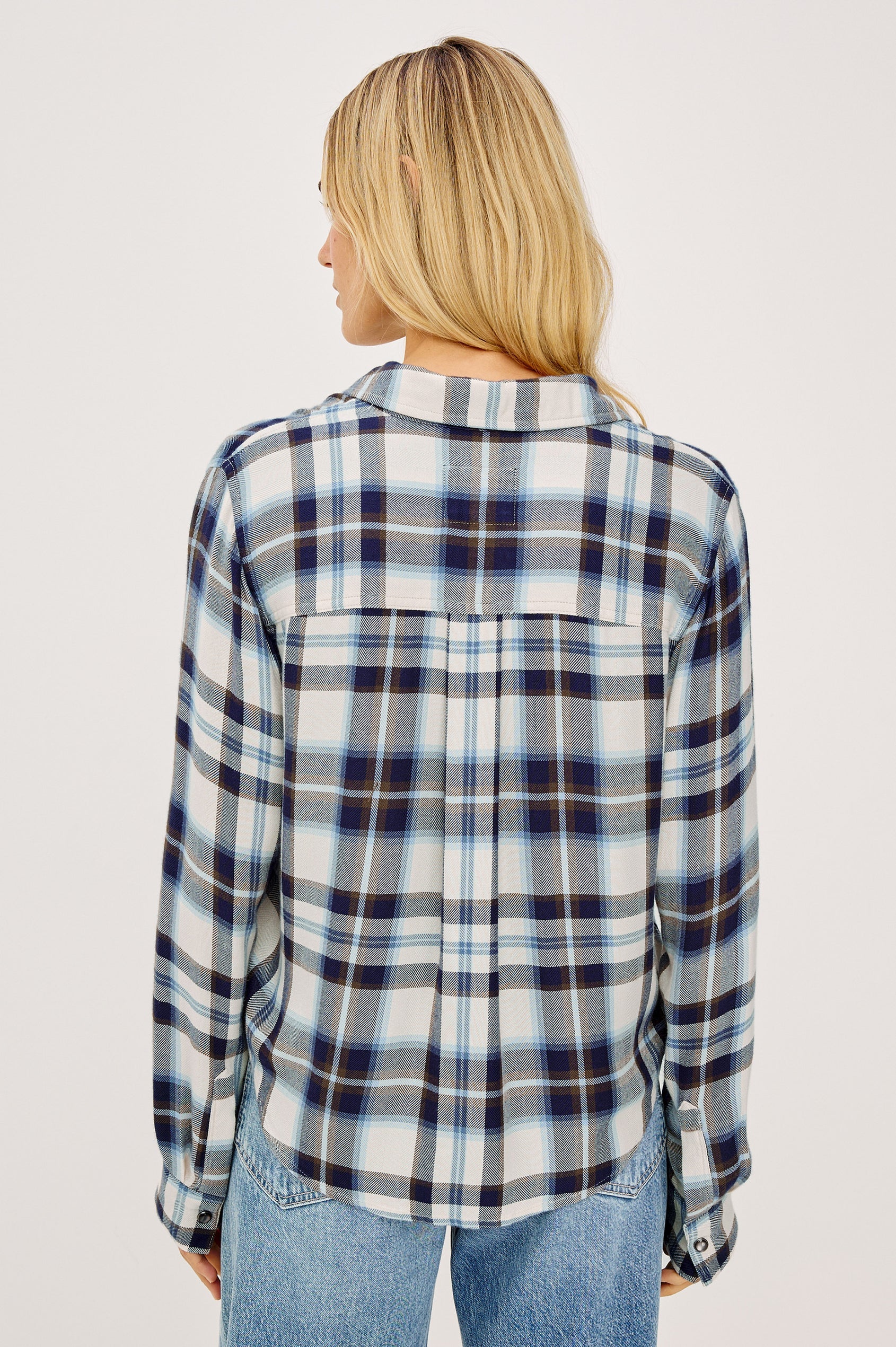 Rails- Milan Flannel Shirt- Ecru Midnight
