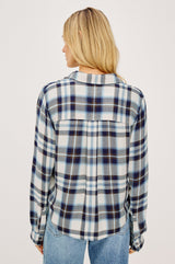 Rails- Milan Flannel Shirt- Ecru Midnight