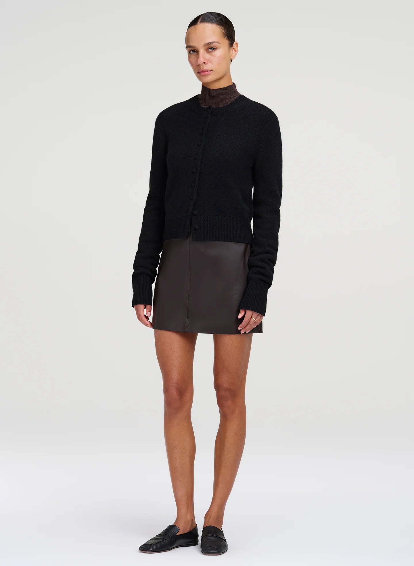 A.L.C.- Mara Skirt- Deepest Brown