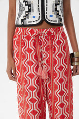 Maria Cher - Ayacuocho Africa Pant - Ethnic Red