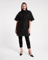 Frances Valentine - Marvelous Jacket with Bows - Gotham Shag Black