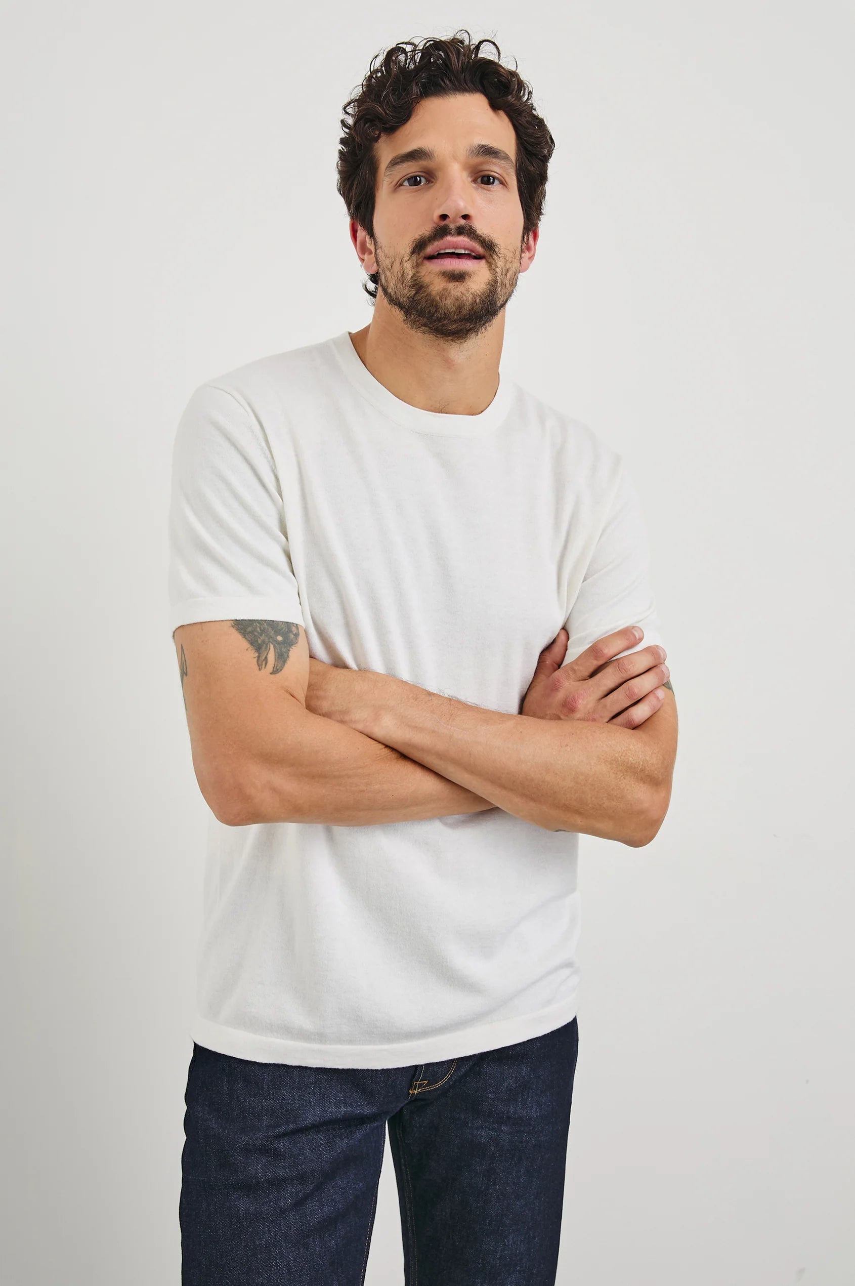 Rails- Mason Cotton Cashmere T Shirt- Cream