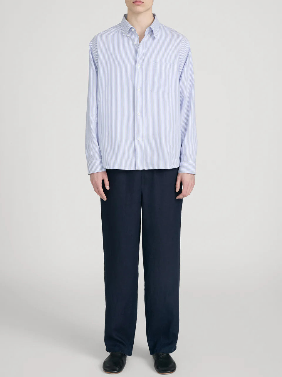 FRAME - Drawstring Linen Pants - Rinse