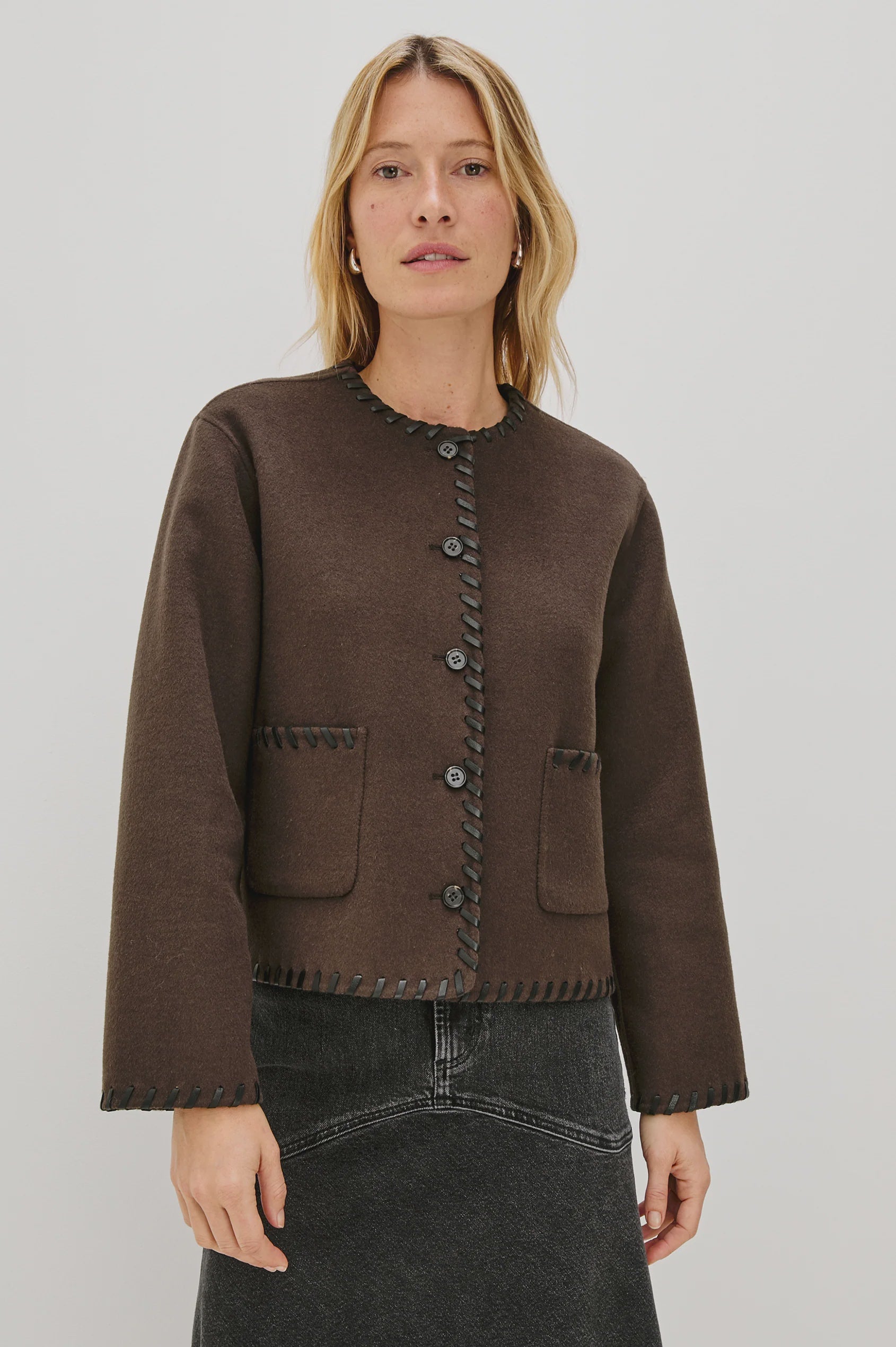 Rails - Melanie Jacket - Dark Brown