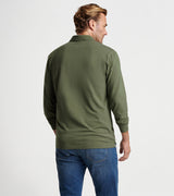 Peter Millar - Lava Wash Long Sleeve Polo - Military