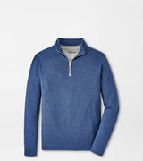 Peter Millar - Crown Sweater Fleece Quarter Zip -Ocean Blue