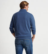 Peter Millar - Crown Sweater Fleece Quarter Zip -Ocean Blue