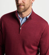 Peter Millar - Autumn Crest Quarter-Zip -Celosia Red