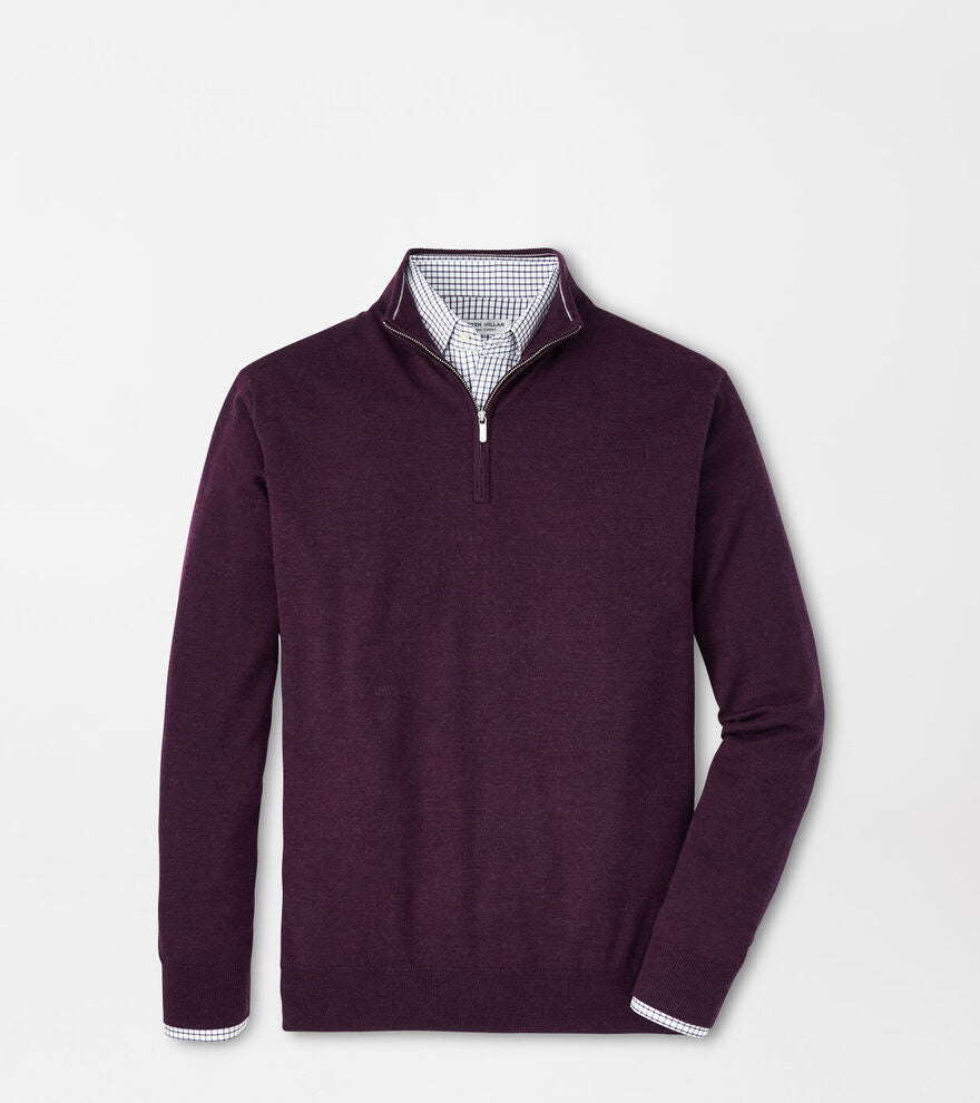 Peter Millar - Autumn Crest Quarter-Zip - Dark Plum