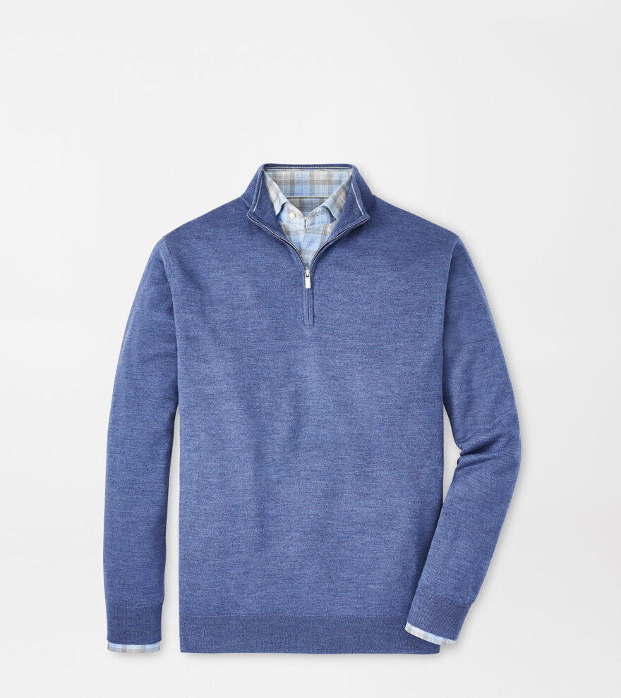 Peter Millar - Autumn Crest Quarter-Zip - Ocean Blue