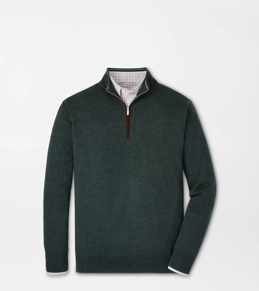 Peter Millar - Autumn Crest Suede Trim Quarter-Zip - MF24S03