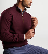 Peter Millar - Autumn Crest Suede Trim Quarter-Zip - MF24S03