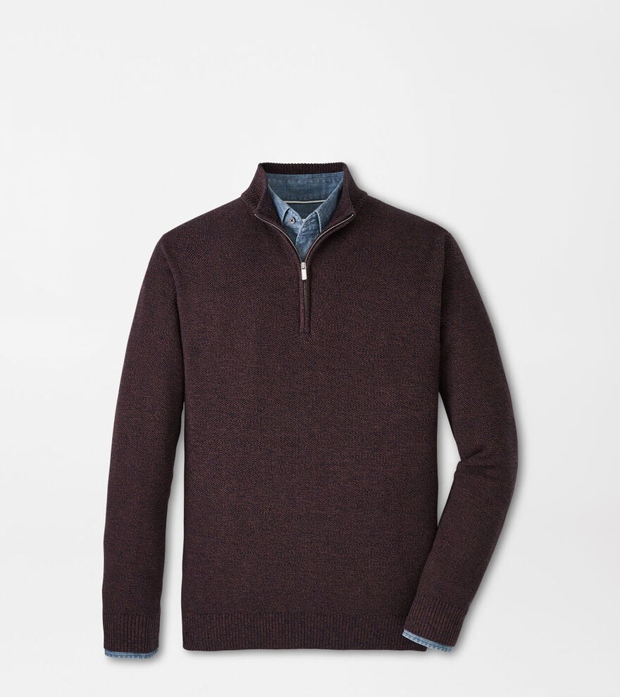 Peter Millar - Nevis Twisted Quarter-Zip - Midnight Canopy