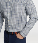 Peter Millar - Vernon Flannelite Cotton-Stretch Sport Shirt  - Gale Grey