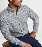 Peter Millar - Vernon Flannelite Cotton-Stretch Sport Shirt  - Gale Grey