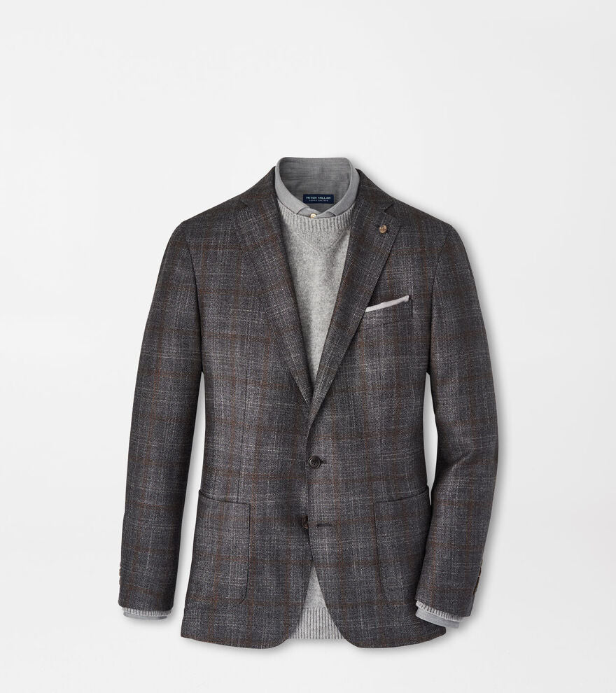 Peter Millar - Weston Windowpane Soft Jacket - Steel