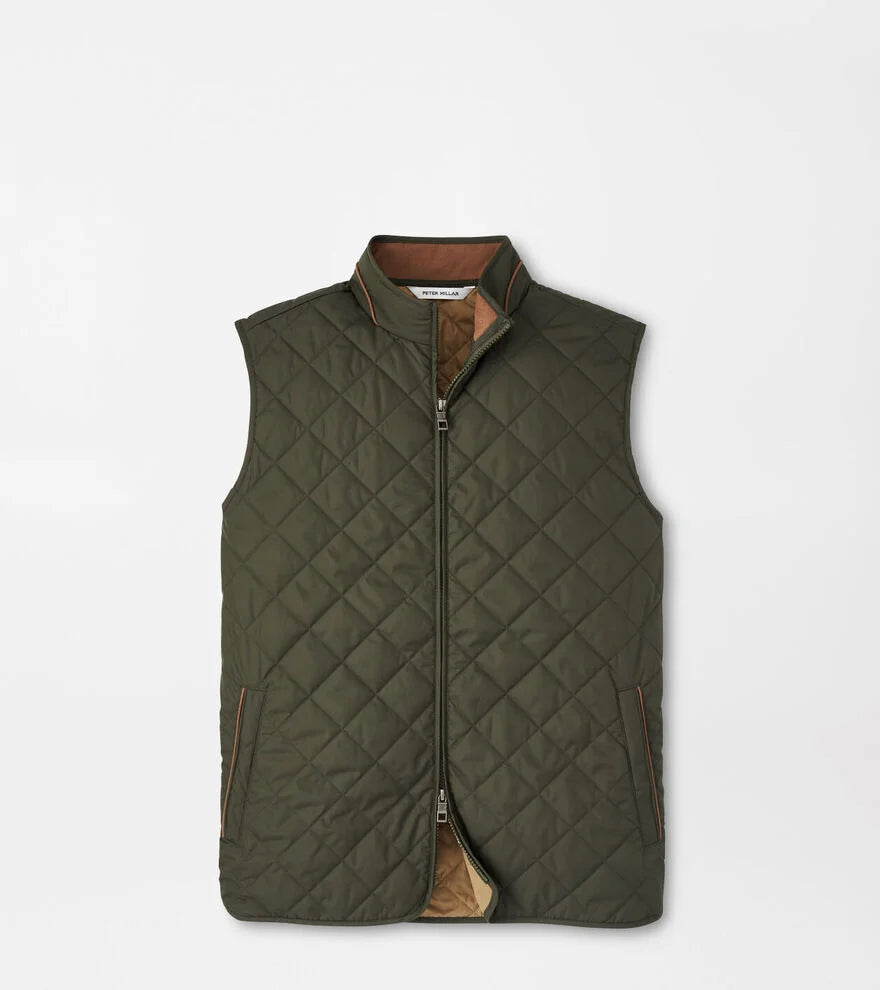 Peter Millar - Essex Vest - Dark Olive