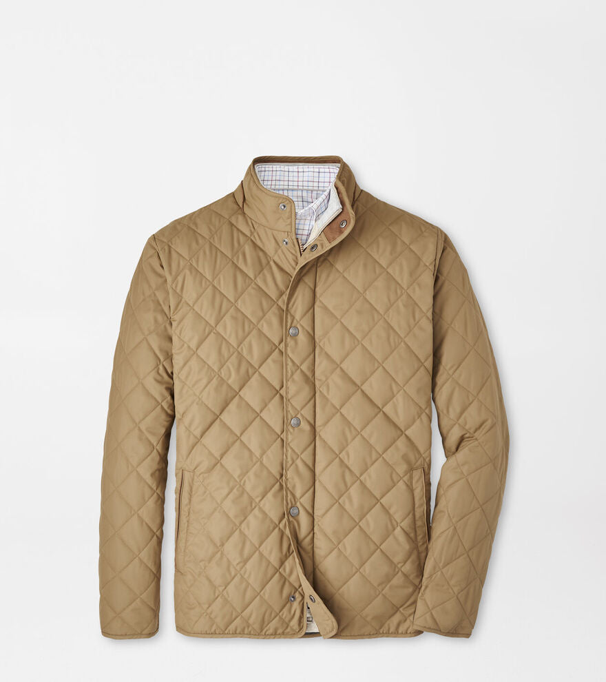 Peter Millar-Suffolk Coat - Khaki