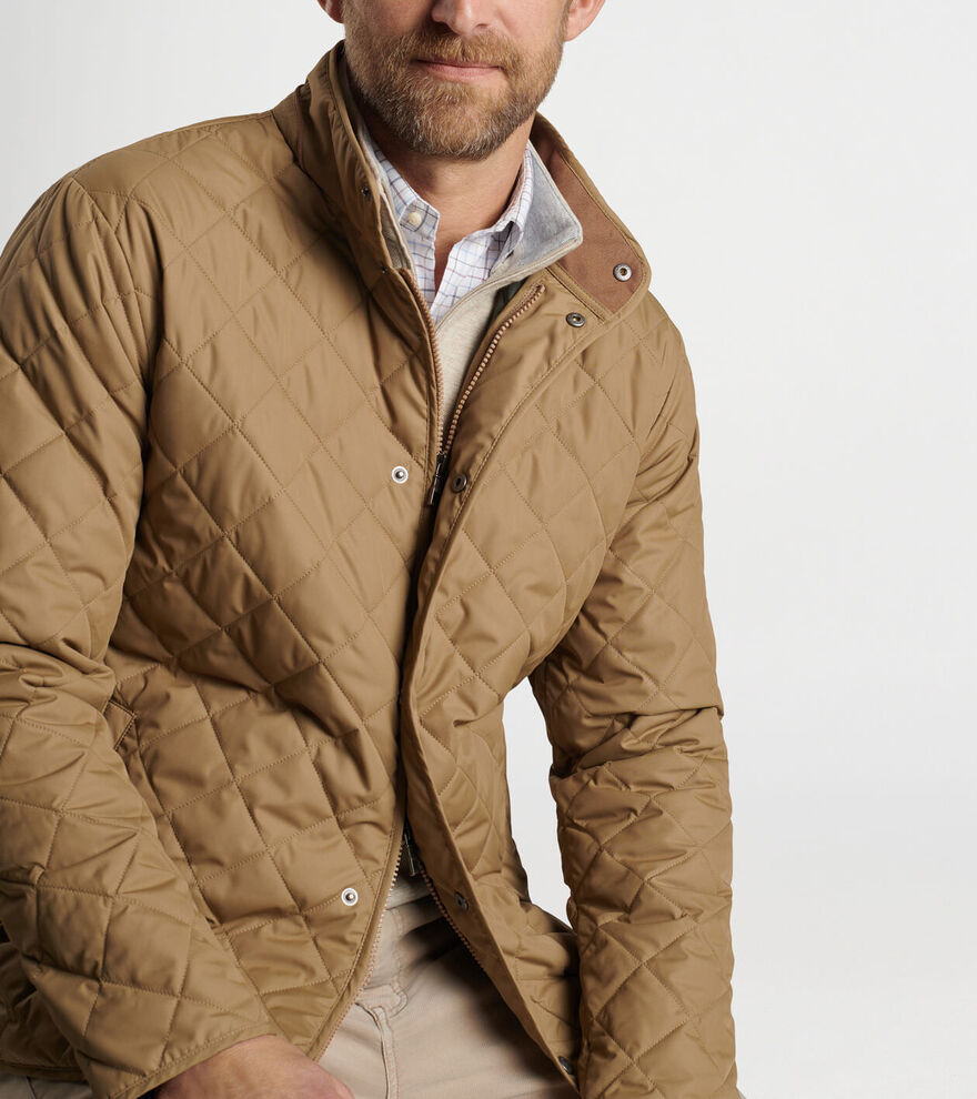 Peter Millar-Suffolk Coat - Khaki