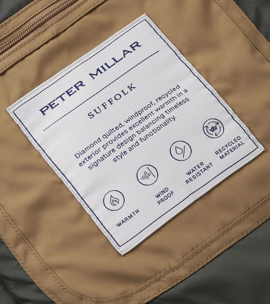 Peter Millar-Suffolk Coat - Khaki