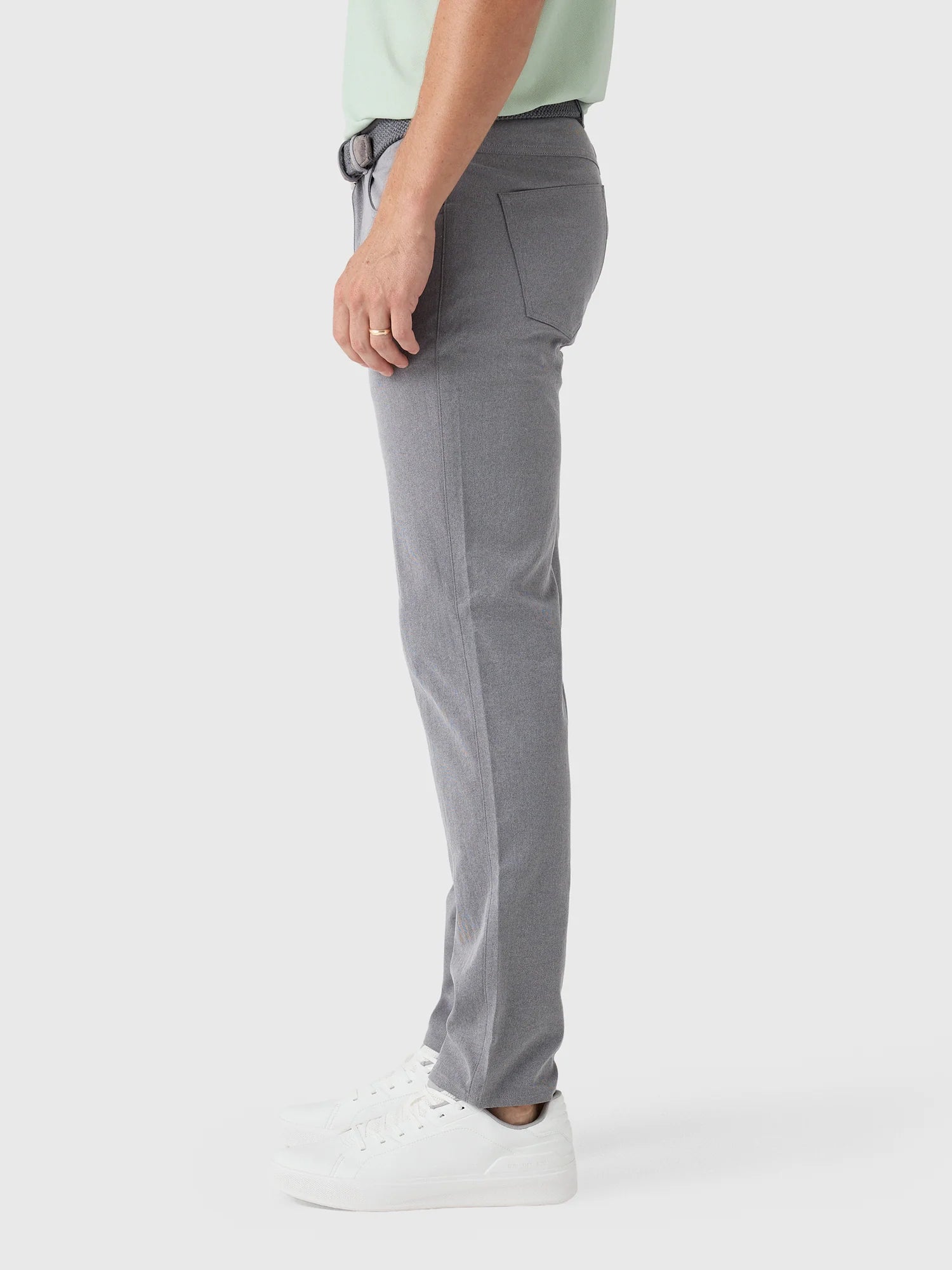 Peter Millar- Melange Performance Five Pocket Pant- Smoke