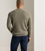 Peter Millar- Autumn Crest Honeycomb Sweater- Fatigue
