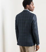 Peter Millar- Hughes Windowpane Soft Jacket- Pine Brook