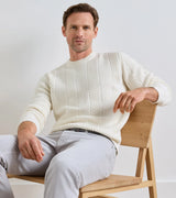 Peter Millar- Dolomite Crewneck Sweater- Almond