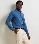 Peter Millar- Brixen Italian Flannel Sport Shirt- Cadet