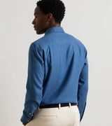 Peter Millar- Brixen Italian Flannel Sport Shirt- Cadet