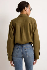 Marie Oliver- Dallas Top- Juniper Green