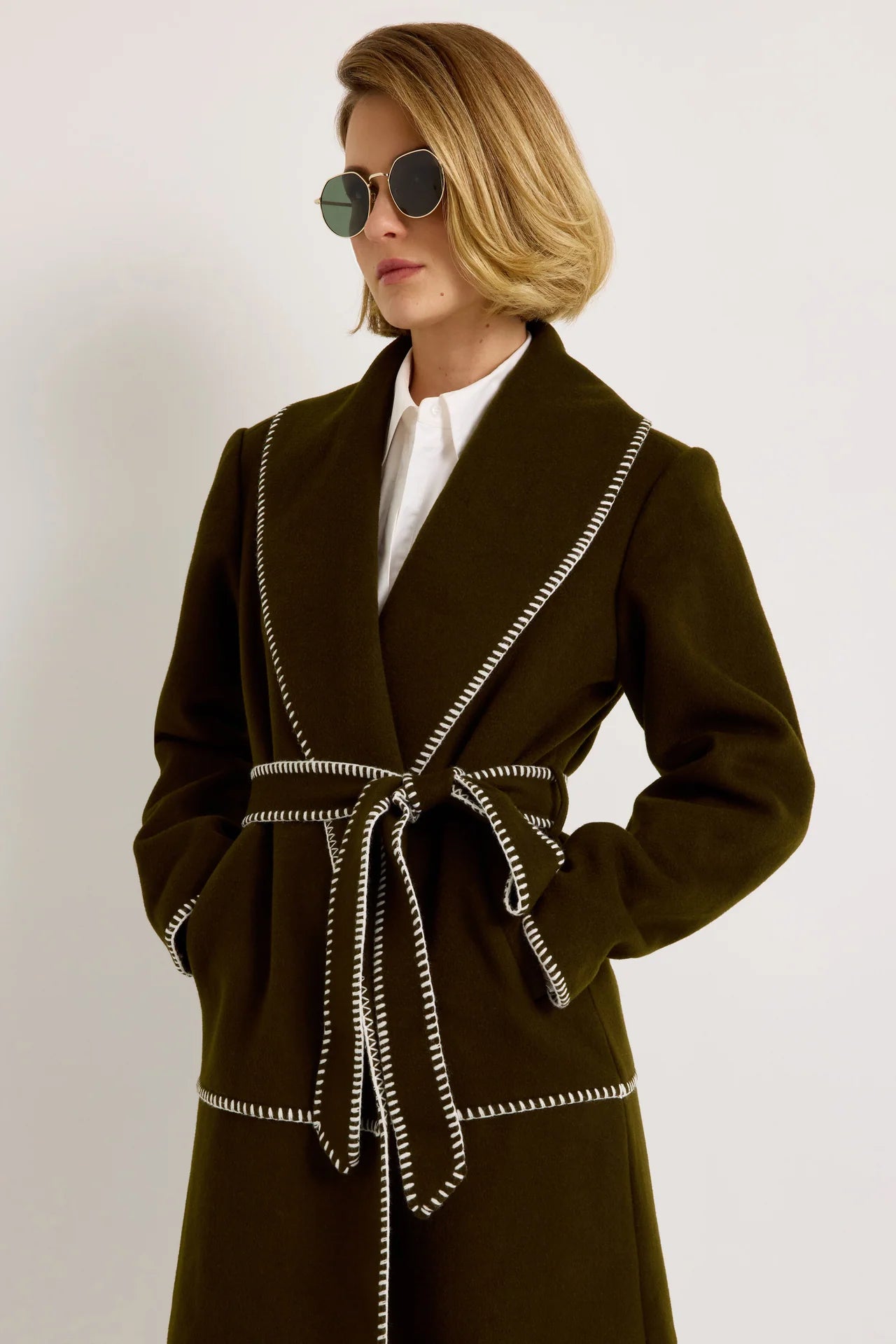 Marie Oliver- Chloe Coat- Juniper Green