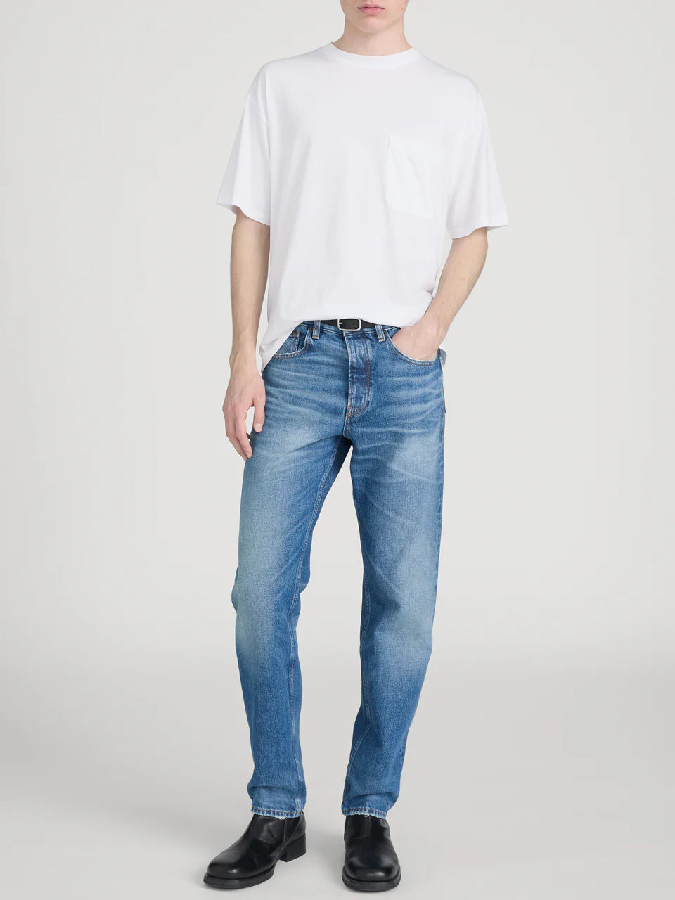 FRAME - Relaxed Pocket Tee - White