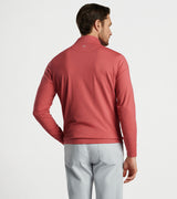 Peter Millar - Perth Oval Stitch Performance Quarter-Zip - Cape Red