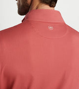 Peter Millar - Perth Oval Stitch Performance Quarter-Zip - Cape Red